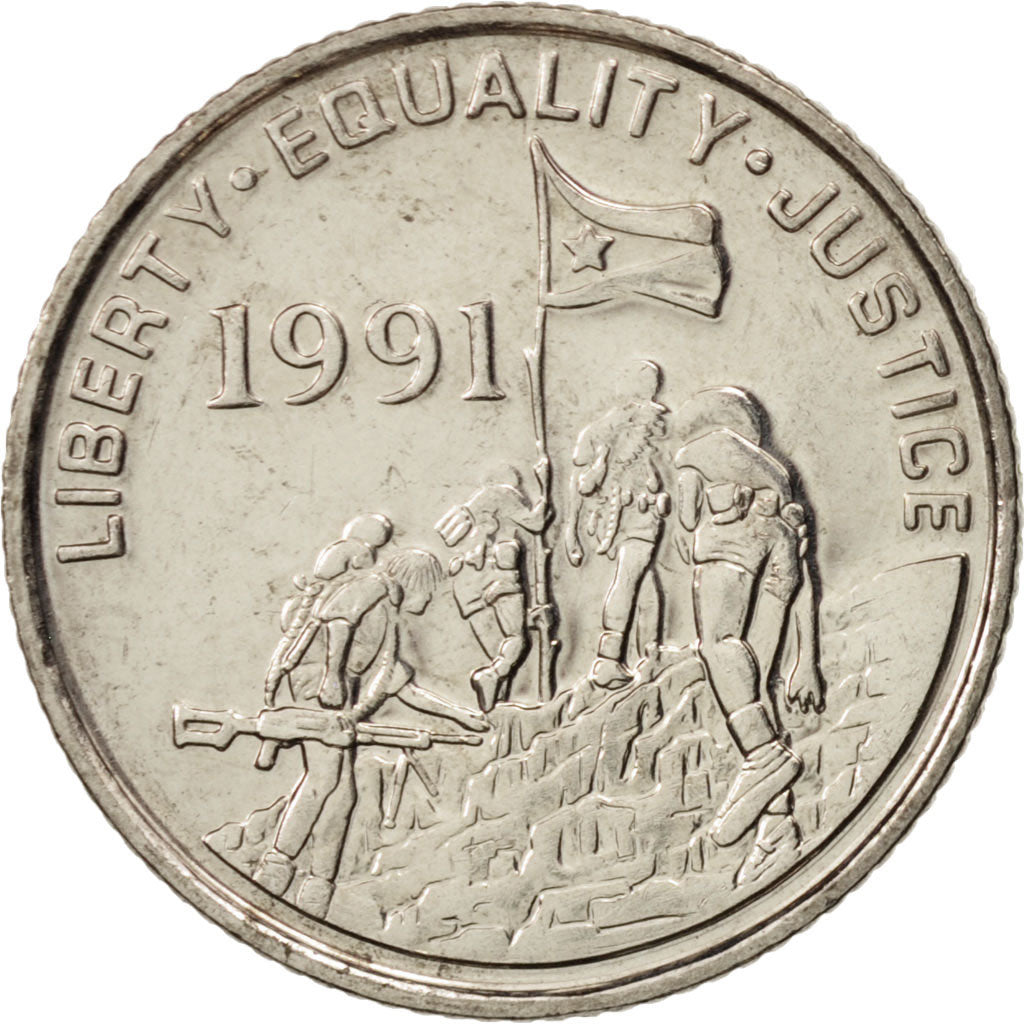 Eritrea, 10 Cents, 1997, UNZ, Nickel Clad Steel, KM:45