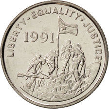 Eritrea, 25 Cents, 1997, SPL, Acciaio ricoperto in nichel, KM:46