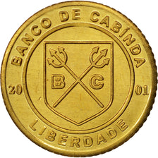 CABINDA, Centavo, 2001, MS(63), Brass, KM:1