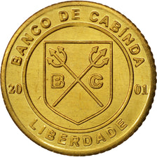 CABINDA, Centavo, 2001, UNZ, Brass, KM:1