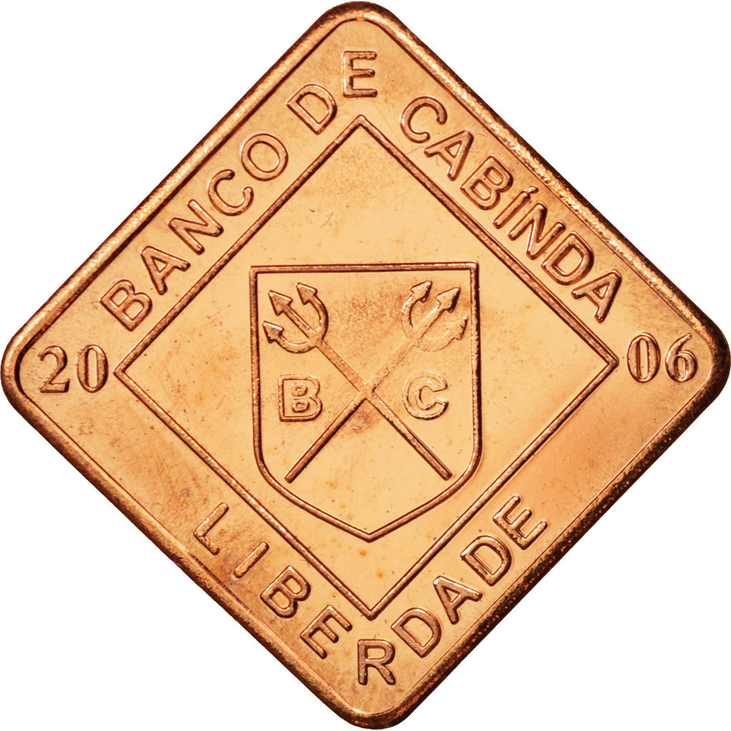 CABINDA, 2 Centavos, 2006, MS(63), Copper Plated Steel, KM:11