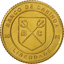 CABINDA, 5 Centavos, 2001, UNZ, Brass, KM:2