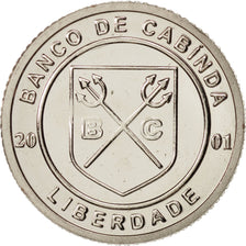 CABINDA, 10 Centavos, 2001, SPL, Rame ricoperto in rame-nichel, KM:3
