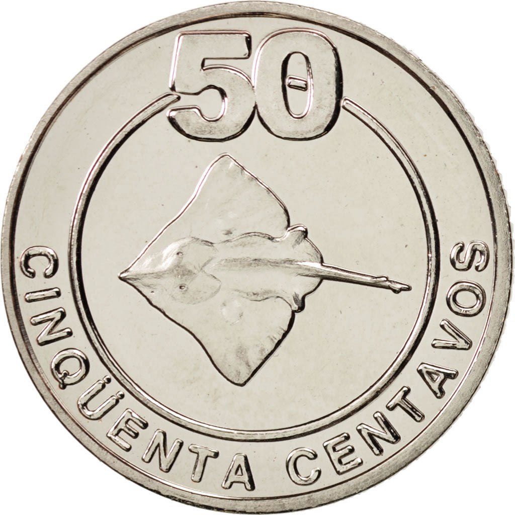 Moneda, CABINDA, 50 Centavos, 2001, SC, Cobre - níquel recubierto de cobre