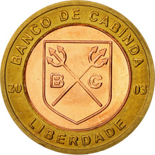 Moneda, CABINDA, Escudo Convertivel, 2003, SC, Bimetálico, KM:5