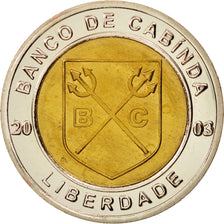 Moneta, CABINDA, 2.50 Escudo Convertivel, 2003, MS(63), Bimetaliczny, KM:6