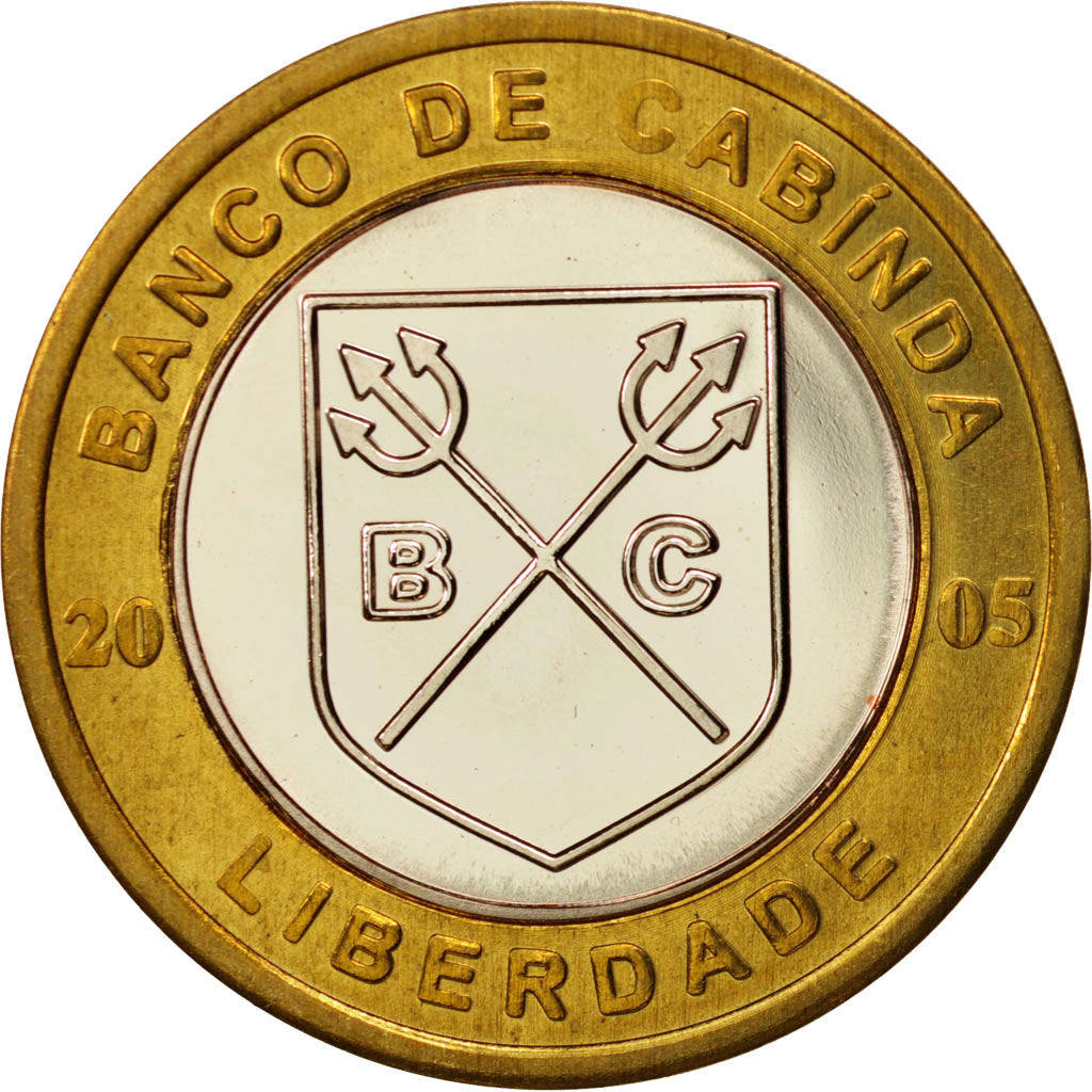 Moneta, CABINDA, 5 Escudo Convertivel, 2005, SPL, Bi-metallico, KM:7