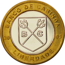 Moneta, CABINDA, 5 Escudo Convertivel, 2005, MS(63), Bimetaliczny, KM:7