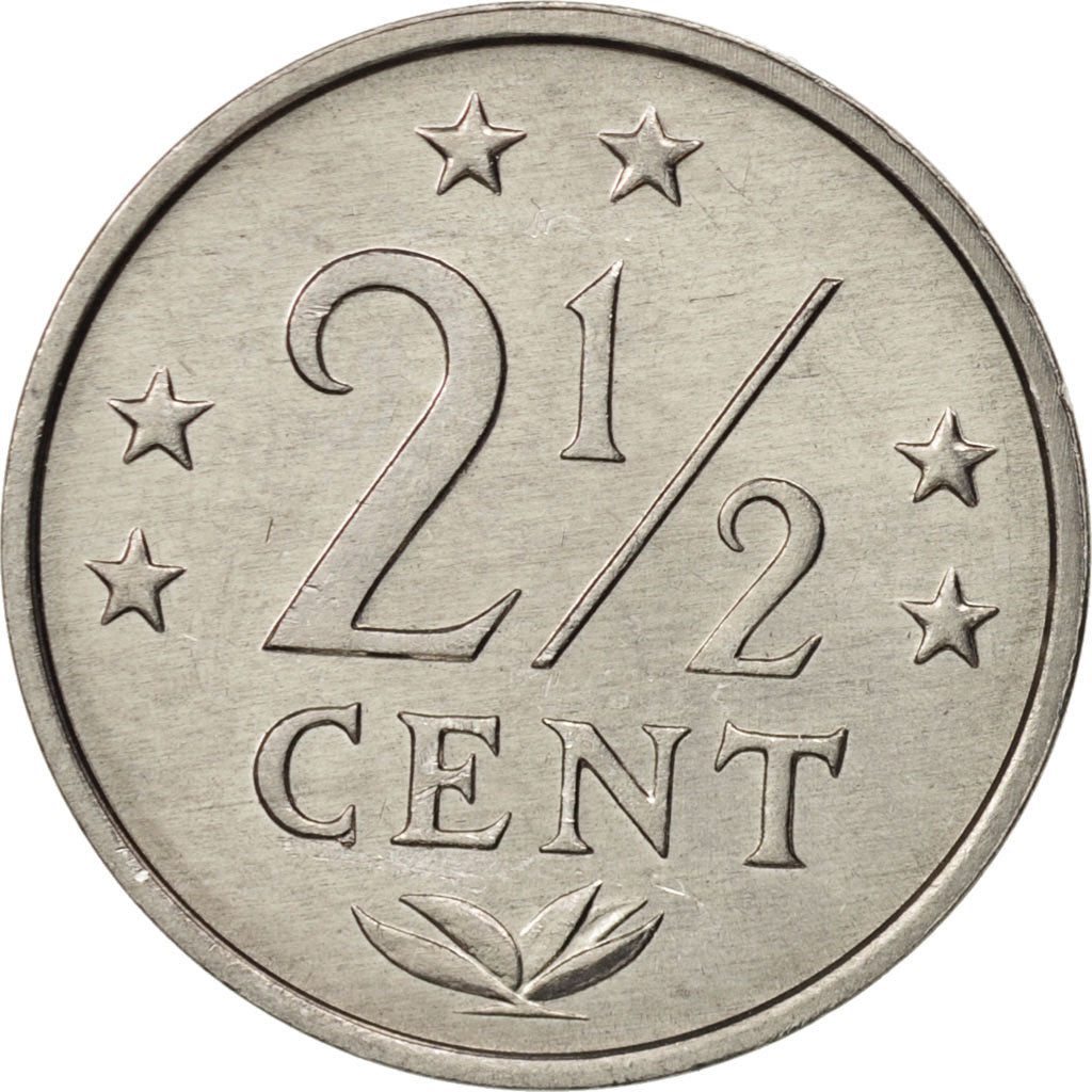 Monnaie, Netherlands Antilles, Juliana, 2-1/2 Cents, 1980, SPL, Aluminium, KM:9a