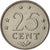 Moneta, Antille olandesi, Beatrix, 25 Cents, 1979, SPL, Nichel, KM:11
