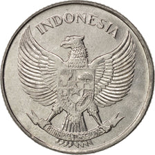 Coin, Indonesia, 25 Sen, 1957, MS(63), Aluminum, KM:11