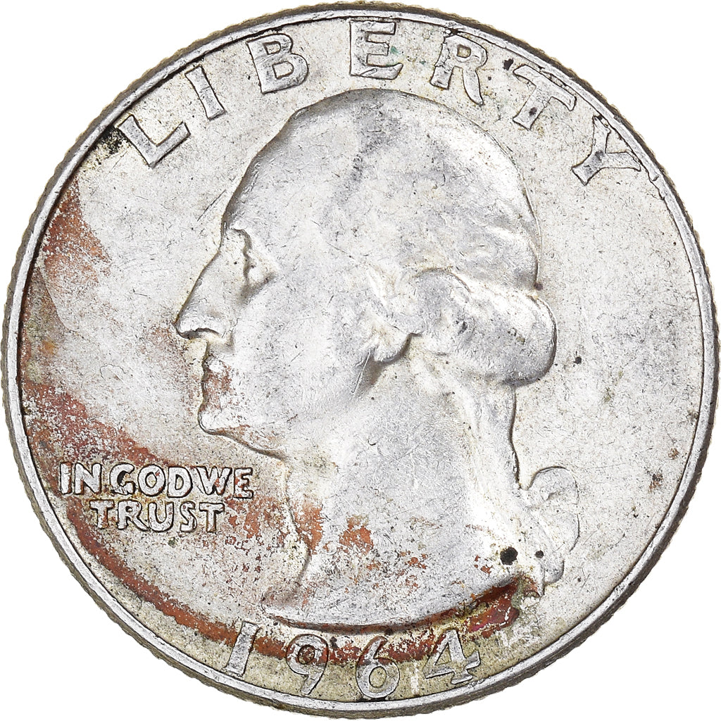 Monnaie, États-Unis, Washington Quarter, Quarter, 1964, U.S. Mint
