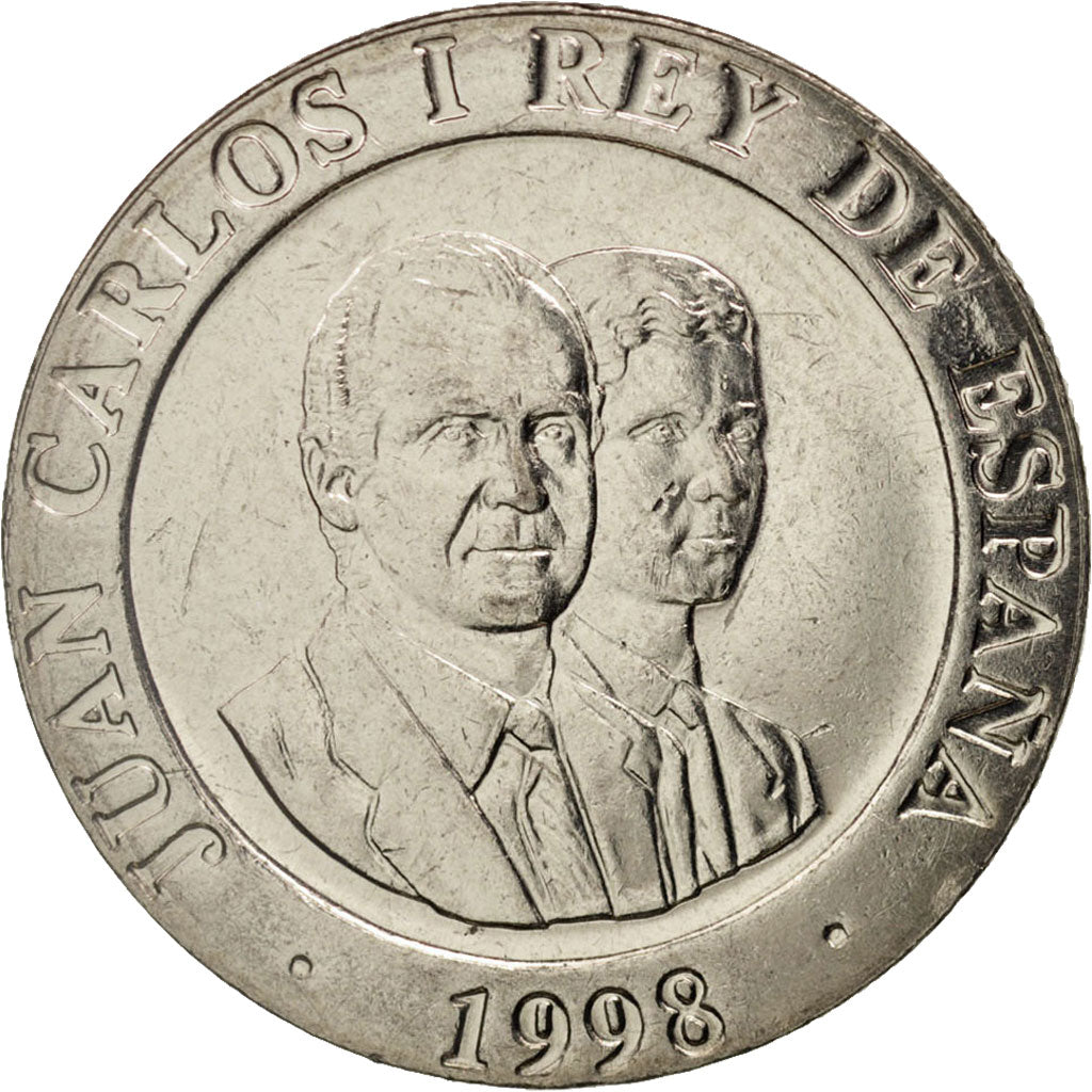 Moneta, Spagna, Juan Carlos I, 200 Pesetas, 1998, SPL, Rame-nichel, KM:992