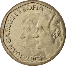 Spanien, Juan Carlos I, 500 Pesetas, 2001, UNZ, Aluminum-Bronze, KM:924