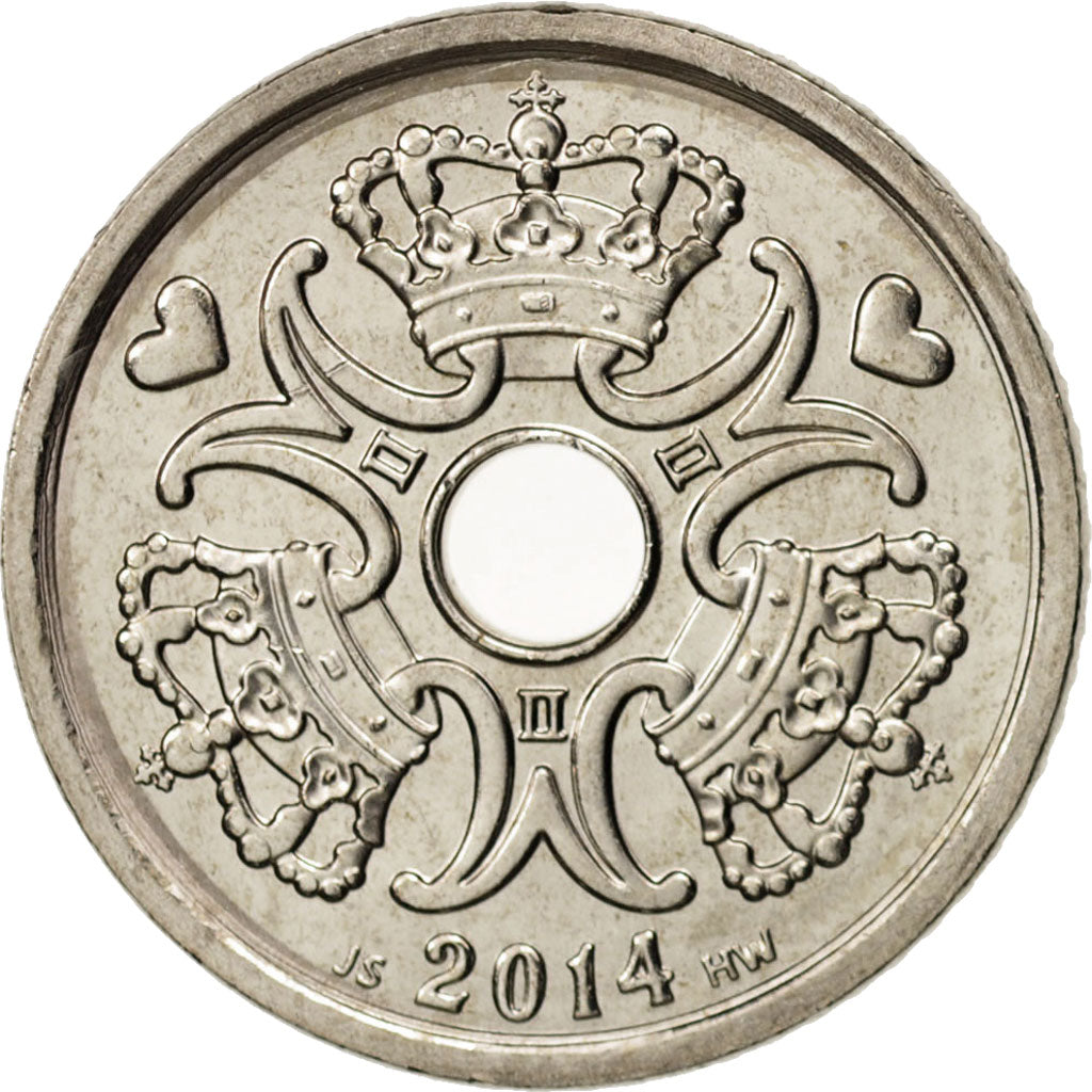 Münze, Dänemark, Krone, 2014, UNZ, Copper-nickel