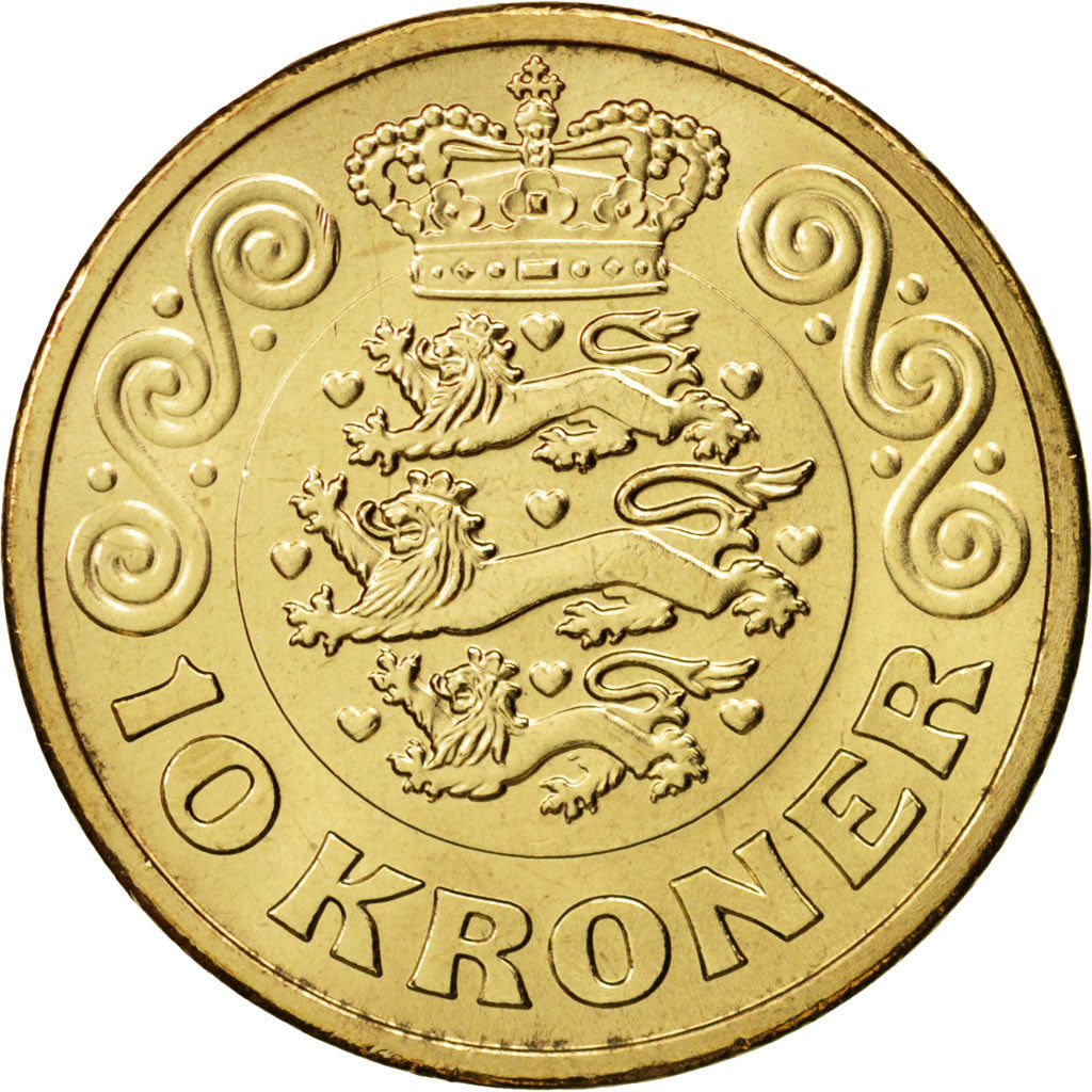 Denmark, 10 Kroner, 2014, MS(63), Aluminum-Bronze