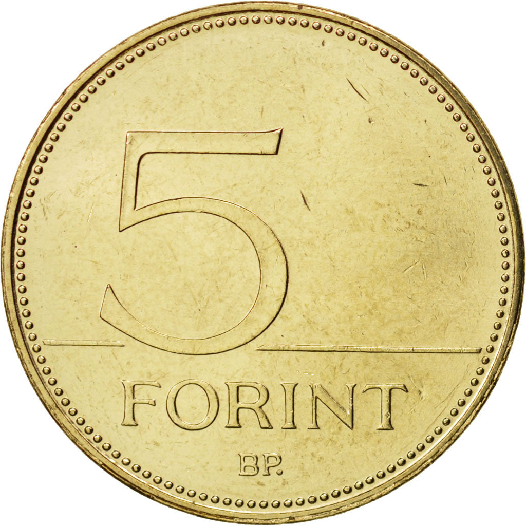 Münze, Ungarn, 5 Forint, 2010, Budapest, UNZ, Nickel-brass, KM:694