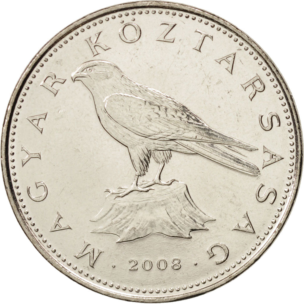 Hungary, 50 Forint, 2008, Budapest, MS(63), Copper-nickel, KM:697