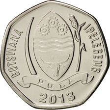 Munten, Botswana, 5 Thebe, 2013, UNC-, Nickel plated steel