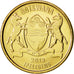 Botswana, Pula, 2013, MS(63), Brass plated steel