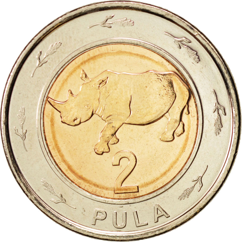 Botswana, 2 Pula, 2013, SPL, Bi-metallico