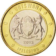 Munten, Botswana, 5 Pula, 2013, UNC-, Bi-Metallic