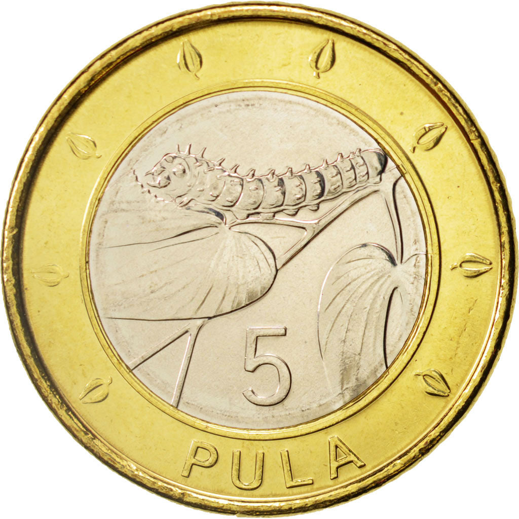 Munten, Botswana, 5 Pula, 2013, UNC-, Bi-Metallic