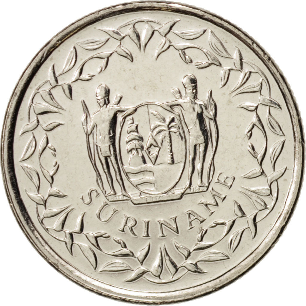 Suriname, 10 Cents, 2012, SPL, Acciaio placcato nichel, KM:13a