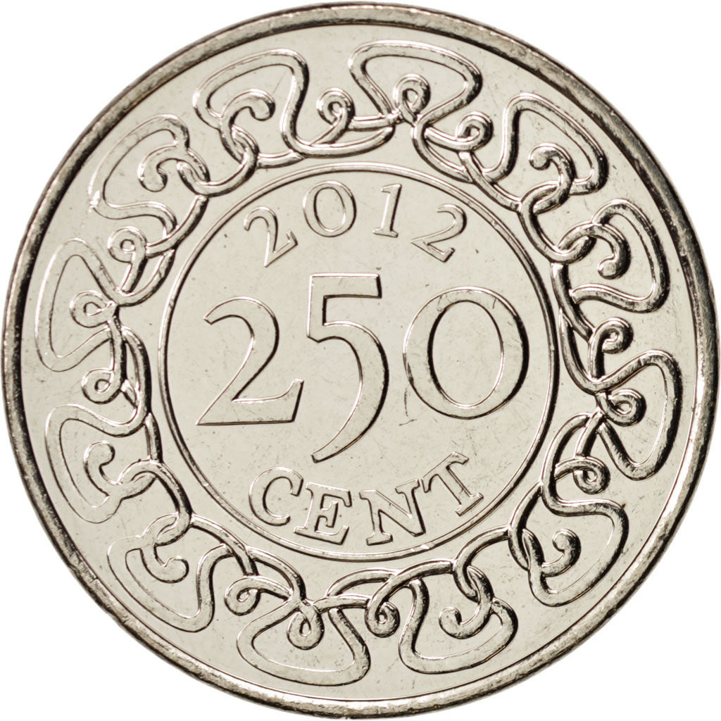 Suriname, 250 Cents, 2012, MS(63), Copper-nickel