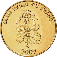 Rwanda, 5 Francs, 2009, SPL, Brass plated steel, KM:33