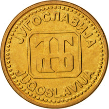 Yugoslavia, 2 Dinara, 1992, MS(63), Brass, KM:150