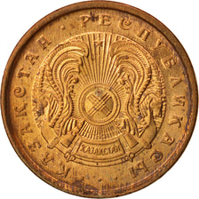 Kazakhstan, 5 Tyin, 1993, Kazakhstan Mint, MS(63), Copper Clad Brass, KM:2a