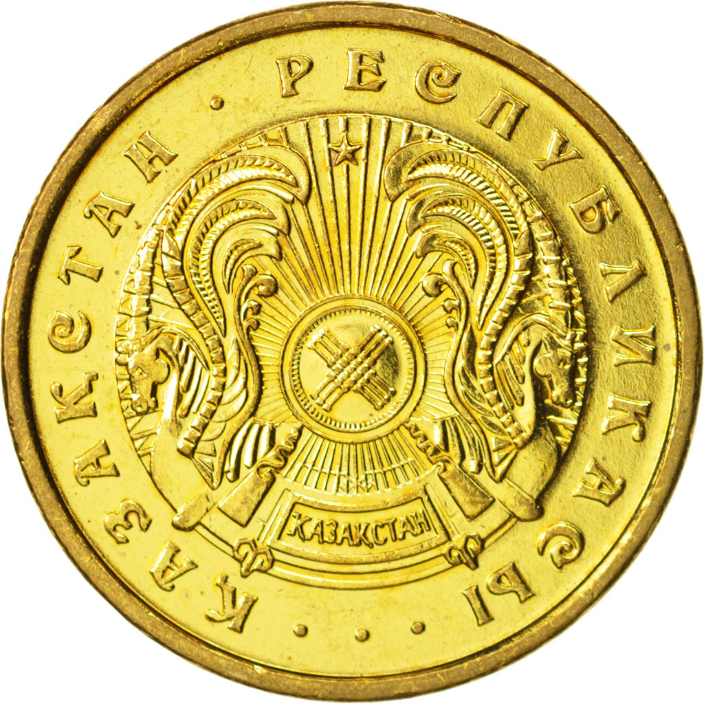 Moneta, Kazakistan, 20 Tyin, 1993, Kazakhstan Mint, SPL, Zinco placcato ottone