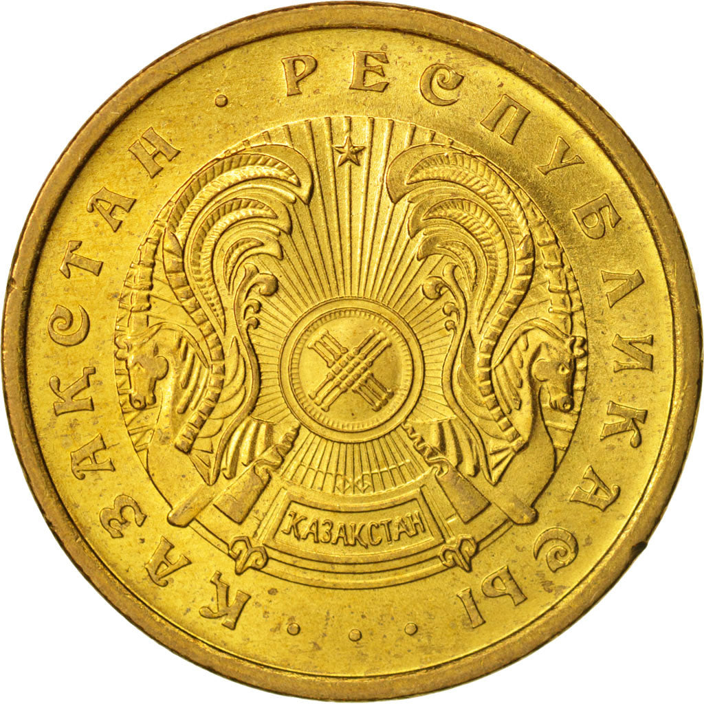 Monnaie, Kazakhstan, 50 Tyin, 1993, Kazakhstan Mint, SPL, Brass Plated Zinc