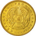 Coin, Kazakhstan, 50 Tyin, 1993, Kazakhstan Mint, MS(63), Brass Plated Zinc