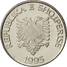 Albania, 5 Lekë, 1995, UNZ, Nickel plated steel, KM:76