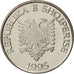 Albania, 5 Lekë, 1995, SPL, Acciaio placcato nichel, KM:76