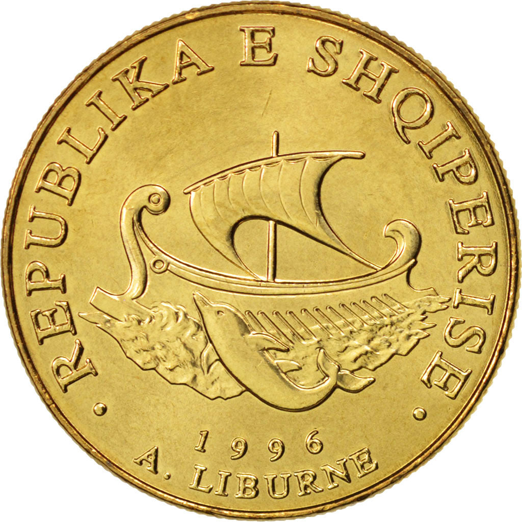 Albania, 20 Leke, 1996, UNZ, Aluminum-Bronze, KM:78