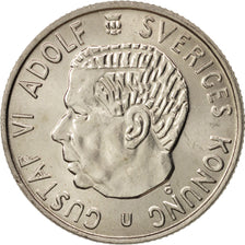 Svezia, Gustaf VI, 2 Kronor, 1969, SPL, Rame-nichel, KM:827a