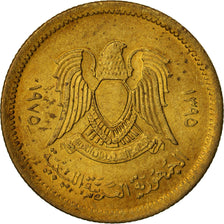 Coin, Libya, Dirham, 1975, MS(60-62), Brass Clad Steel, KM:12