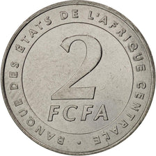 Zentralafrikanische Staaten, 2 Francs, 2006, Paris, UNZ, Stainless Steel, KM:17