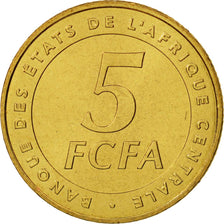 Central African States, 5 Francs, 2006, Paris, MS(63), Brass, KM:18
