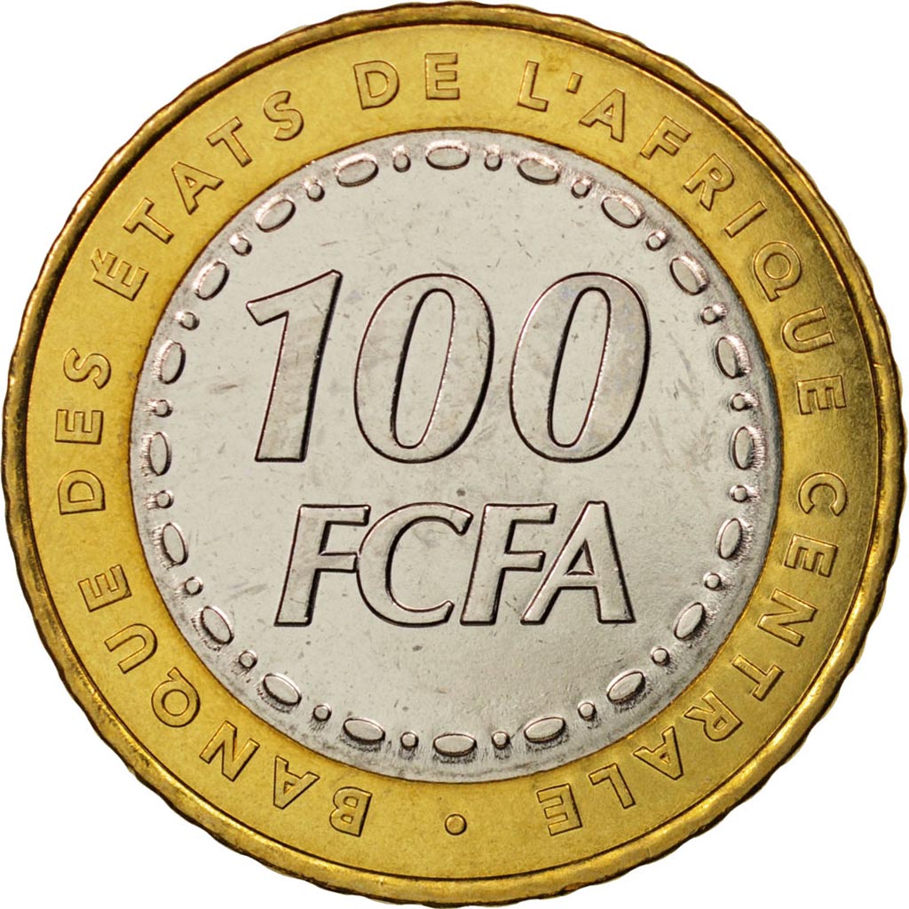 Zentralafrikanische Staaten, 100 Francs, 2006, Paris, UNZ, Bi-Metallic, KM:15