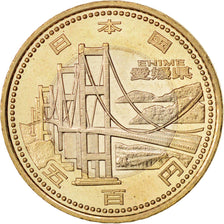 Moneta, Giappone, Ehime, 500 Yen, 2014, SPL, Bi-metallico