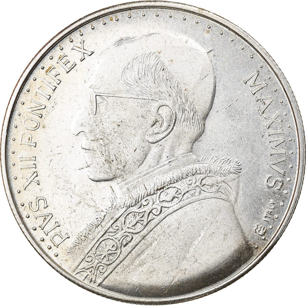 Vaticano, medaglia, Le Pape Pie XII, Religions & beliefs, BB+, Bronzo argentato