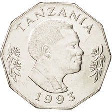 Moneta, Tanzania, 5 Shilingi, 1993, SPL, Acciaio ricoperto in nichel, KM:23a.2