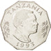 Moneta, Tanzania, 5 Shilingi, 1993, SPL, Acciaio ricoperto in nichel, KM:23a.2