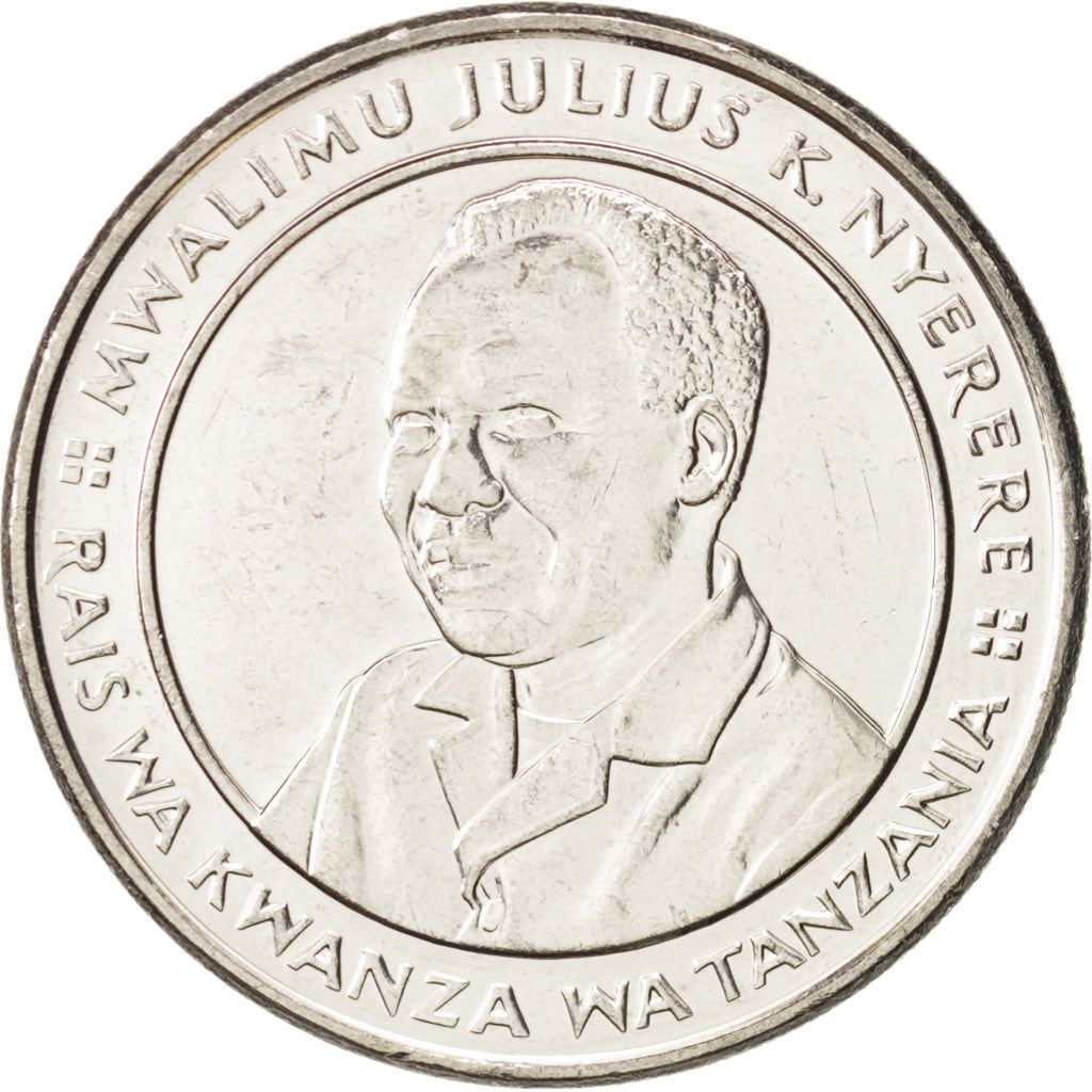Coin, Tanzania, 10 Shilingi, 1993, MS(63), Nickel Clad Steel, KM:20a