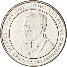 Moneta, Tanzania, 10 Shilingi, 1993, MS(63), Nikiel powlekany stalą, KM:20a