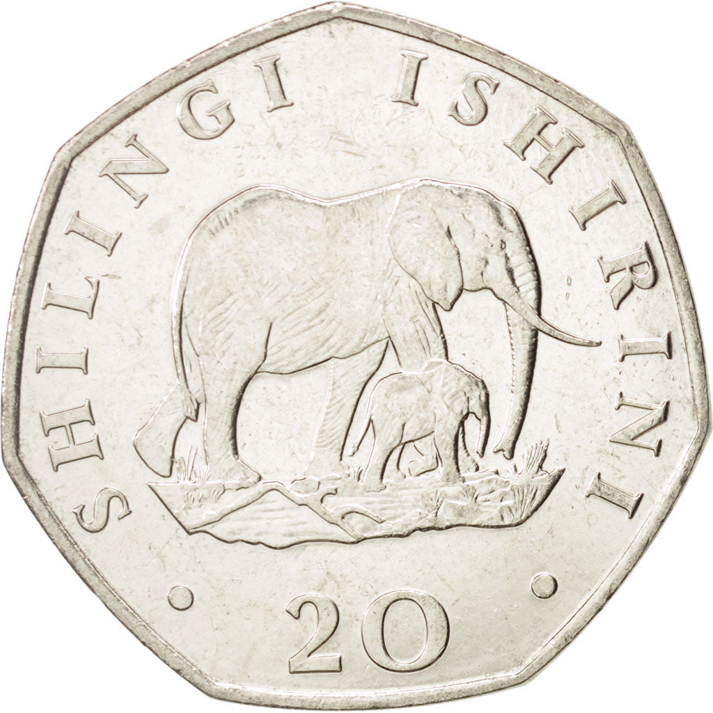 Tanzania, 20 Shilingi, 1992, VZ, Nickel Bonded Steel, KM:27.2